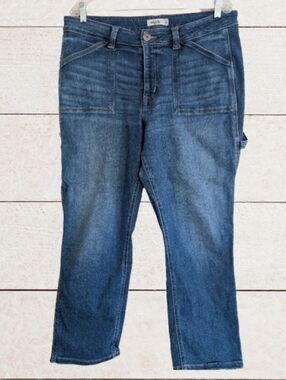 Edgely | Utility Jeans | Slim Straight Ankle High Rise | Size 16